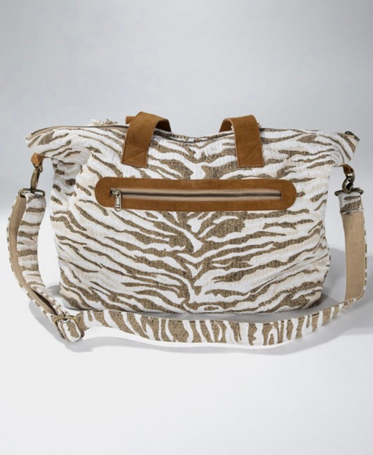 Handmade Tiger Motif Bag