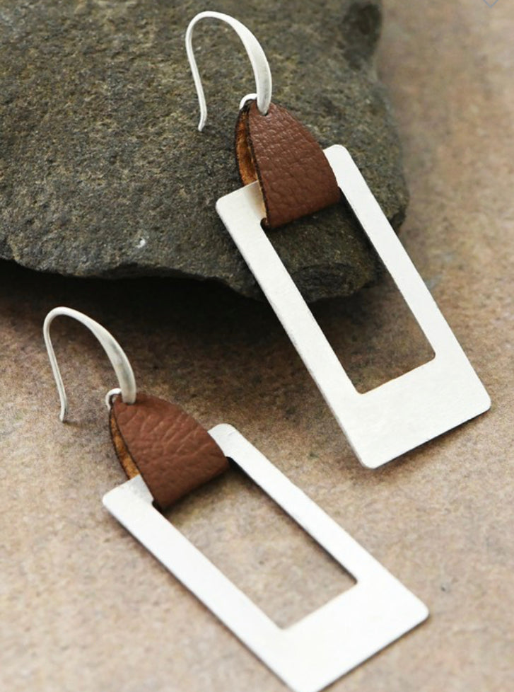 Metal Drop Earrings