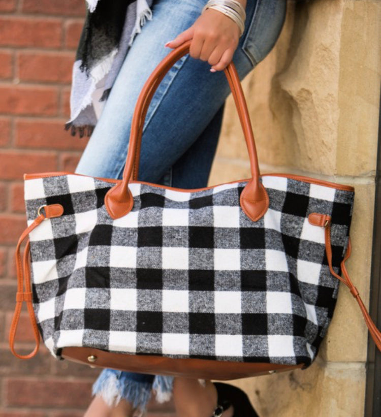 Buffalo Checkered Plaid Tote