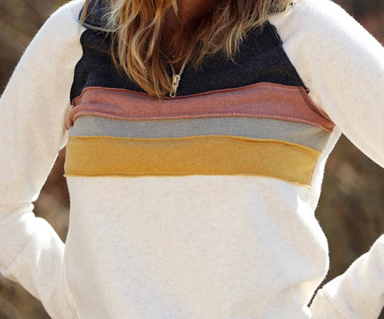 Color Block Pullover