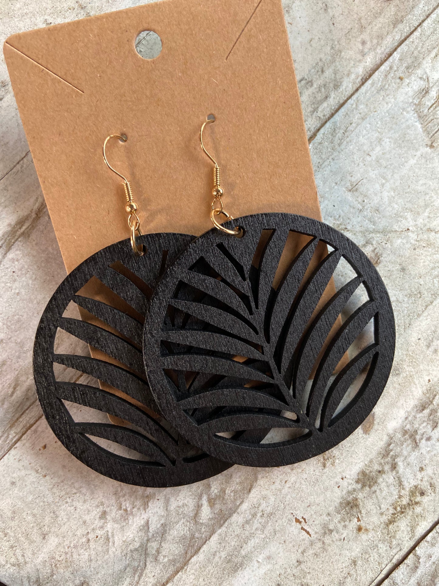 Boho Leaf Laser Cut Earrings