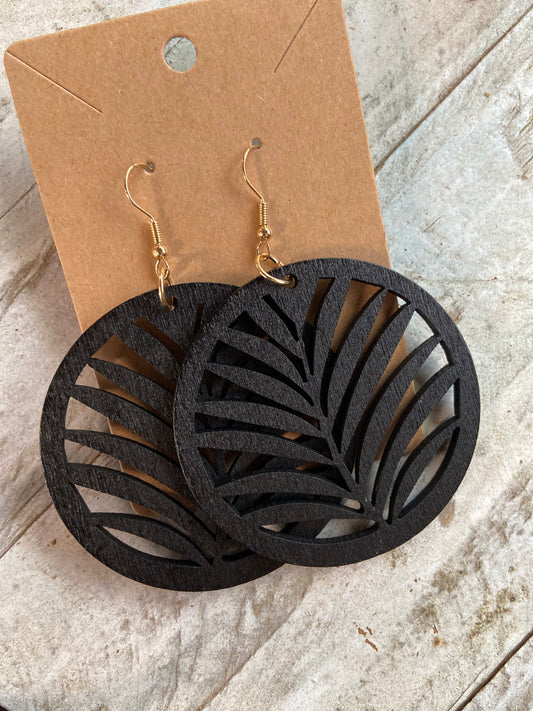 Boho Leaf Laser Cut Earrings