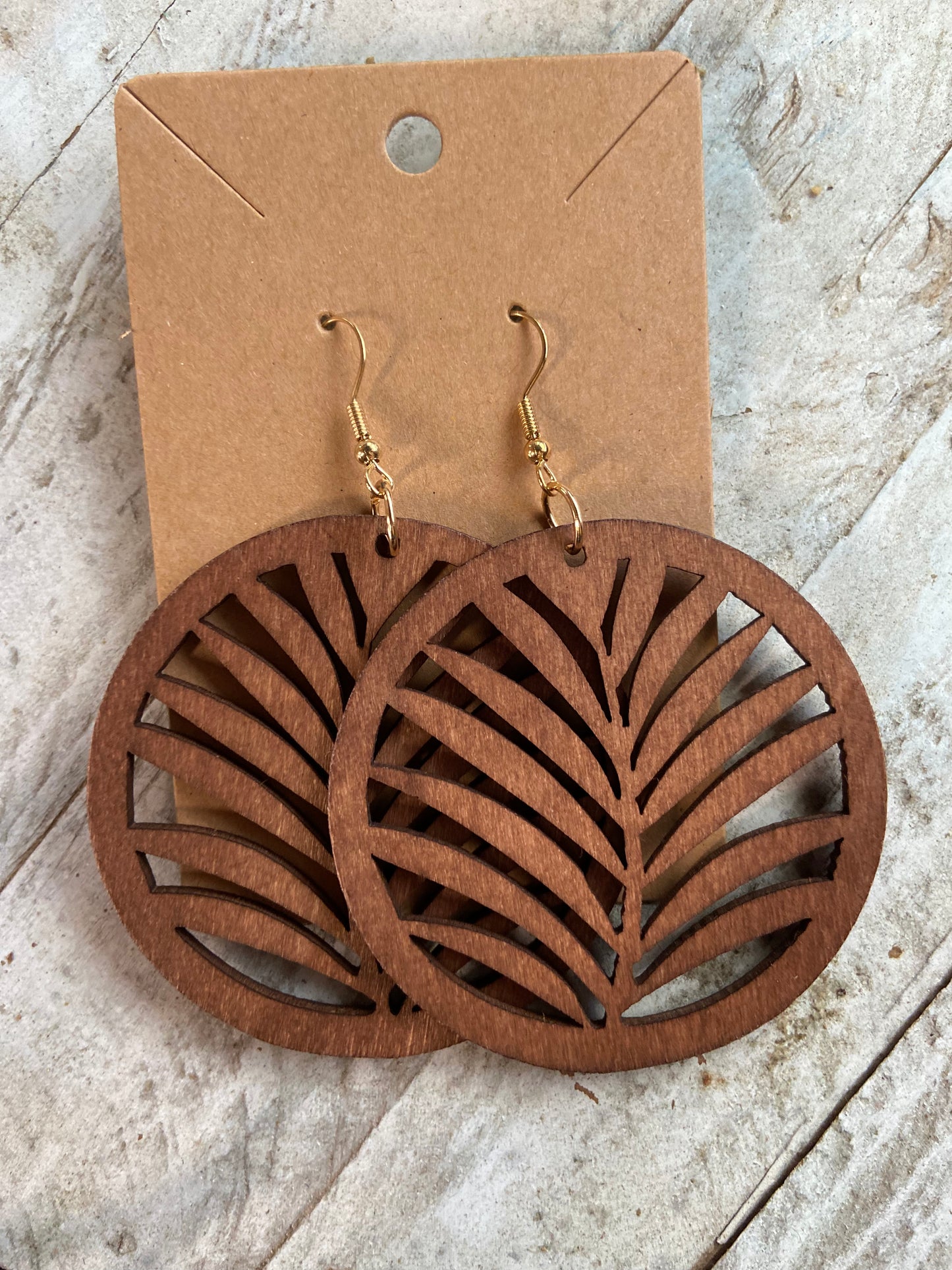 Boho Leaf Laser Cut Earrings