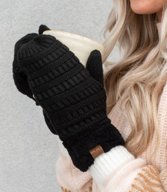 Sherpa Lined Mittens