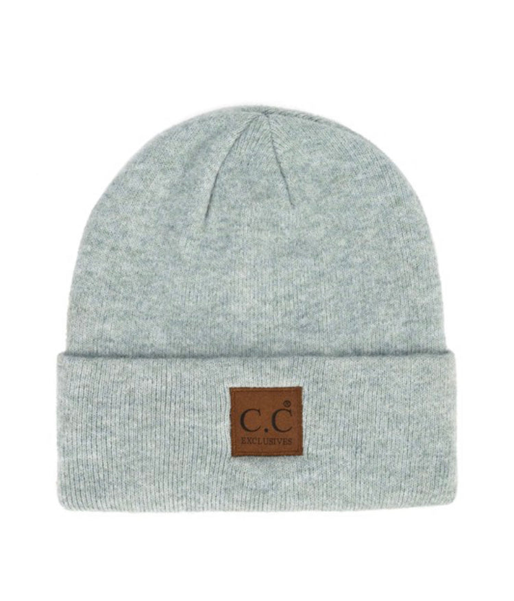 Heather Knit Basic Beanie